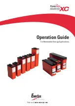 EnerSys PowerSafe SBS XC Series Operation Manual preview