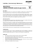 Preview for 1 page of Enertech Nu-way MULTIPLEX ENERGYSTREAM ES Series Installation, Commissioning & Maintenance Instructions