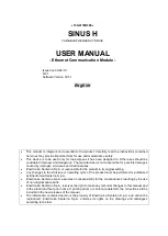 Enertronica Santerno SINUS H ZZ0176102 User Manual preview