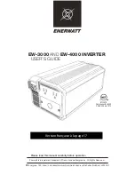 Enerwatt EW-3000 User Manual preview