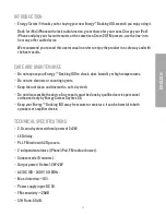 Preview for 3 page of Enerygy Sistem Energy Docking 100 User Manual