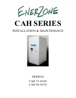 Preview for 1 page of Enerzone CAH 33-44-50 Installation & Maintenance