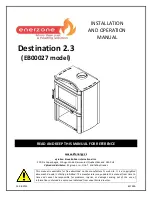 Enerzone EB00027 Installation And Operation Manual предпросмотр