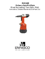 Enfasco RH160E Instructions, Detailed Maintenance & Parts List preview