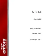 Enfora MT 3050 User Manual preview