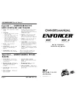 Preview for 1 page of ENFORCER 100F Owner'S Manual