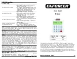 ENFORCER E-921APQ Manual предпросмотр