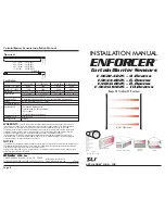 Предварительный просмотр 1 страницы ENFORCER E-9622-4B25 Installation Manual