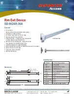 ENFORCER Enforcer Access SD-962AR-36A Specifications preview