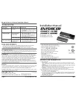 ENFORCER Enforcer E-942FC-600SQ Installation Manual предпросмотр