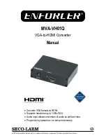 Предварительный просмотр 1 страницы ENFORCER ENFORCER MVA-VH01Q Manual