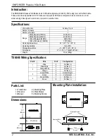 Предварительный просмотр 2 страницы ENFORCER MVE-SV010Q Manual