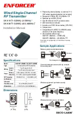 ENFORCER SK-919T1-GBWQ Installation Manual предпросмотр