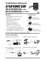 Предварительный просмотр 1 страницы ENFORCER SK-919TDWS-BQ Installation Manual