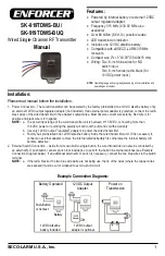 ENFORCER SK-919TDWS-BU Manual preview