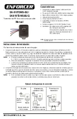 Preview for 3 page of ENFORCER SK-919TDWS-BU Manual