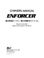 ENFORCER SLI 840 Owner'S Manual preview