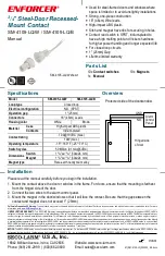 Preview for 1 page of ENFORCER SM-4105-LQ/W Manual