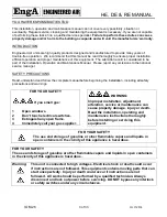 Preview for 3 page of EngA ENGINEERED AIR DE Series Installation, Operation And Maintenance Manual