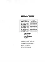 Engel MRFD-015D-E Instructions For Use Manual preview