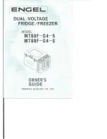 Engel MT60F-G4-S; MT80F-G4-S Owner'S Manual предпросмотр