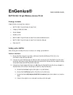 EnGenius EAP150 Quick Installation Manual preview