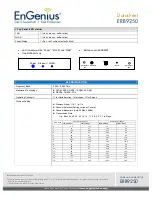 Preview for 2 page of EnGenius ERB9250 Specifications