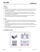 Preview for 6 page of Engineered air TriMed GH Series Installation, Operation And Maintenance Manual