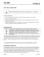 Preview for 7 page of Engineered air TriMed GH Series Installation, Operation And Maintenance Manual