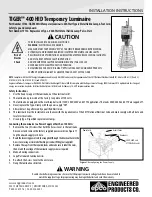 Предварительный просмотр 1 страницы Engineered Products Co. TIGER 400 HID Installation Instructions