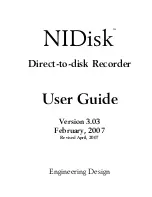 Engineering Design NIDisk User Manual предпросмотр