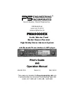 Engineering Incorporated PMA9000EX Pilot'S Manual And Operation Manual предпросмотр