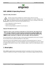 Предварительный просмотр 3 страницы Enginko MCF-LW06010 Operating Manual