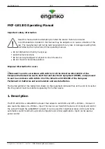 Preview for 3 page of Enginko MCF-LW13IO Operating Manual