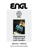 Предварительный просмотр 1 страницы Engl Digitalamp Operator'S Manual