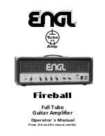 Engl Fireball Operating Manual preview