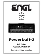 Engl Powerball-2 Settings Manual предпросмотр