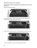 Предварительный просмотр 26 страницы Engl Retro Tube Operator'S Manual