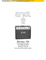 Engl Screamer 100 Operating Manual предпросмотр