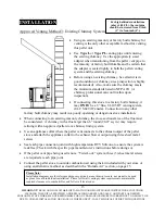 Предварительный просмотр 13 страницы England's Stove Works 25-CBEP Installation & Operation Manual