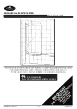 Englefield PREMIUM BATH SCREEN Installation Manual preview
