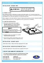 Предварительный просмотр 4 страницы Englefield QUICK-FIT SHOWER TRAY Installation Instructions