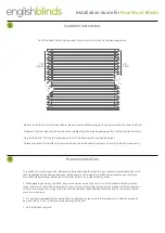 Предварительный просмотр 4 страницы English Blinds Faux Wood Blinds Installation Manual