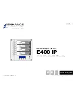 Preview for 1 page of Enhace E400 IP User Manual