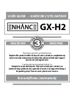 Enhace GX-H2 User Manual preview