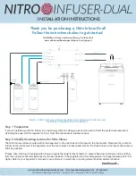 Enhanced Beverage Solutions Nitro Infuser-Dual Installation Instructions предпросмотр