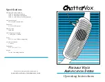 ENHANCED LISTENING TECHNOLOGIES ChatterVox 100 Operating Instructions Manual предпросмотр