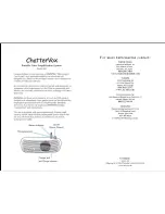 Предварительный просмотр 2 страницы Enhanced Listening ChatterVox Operating Instructions Manual