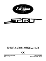 Preview for 1 page of Enigma SPIRIT Manual