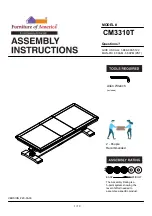 Предварительный просмотр 1 страницы Enitial Lab Furniture of America CM3310T Assembly Instructions Manual